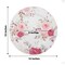 6 Round 13 in Plastic CHARGER PLATES Assorted Rose Flower Design